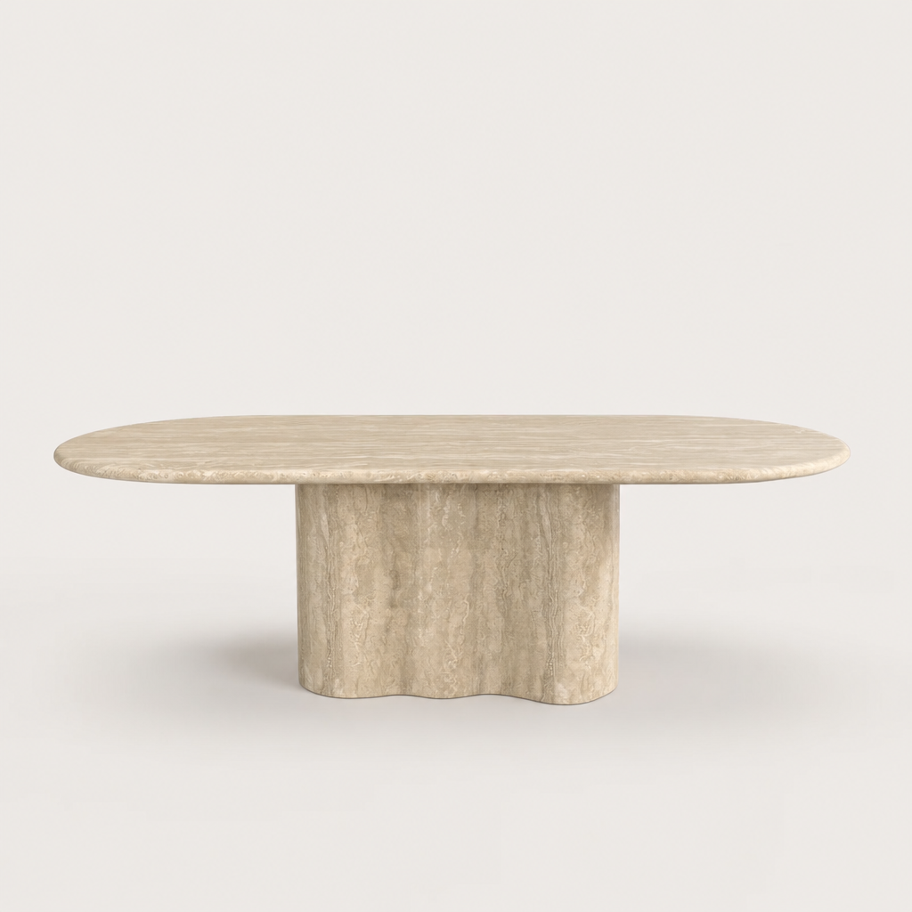 Ravenna Travertine Dining Table