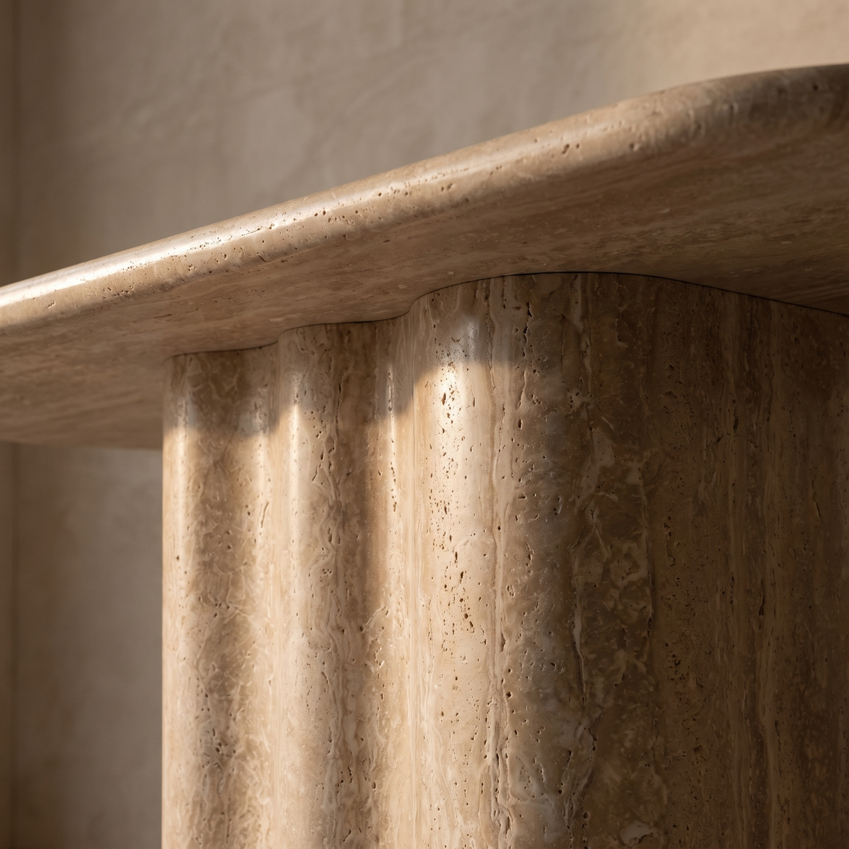 Legato Travertine Console Table