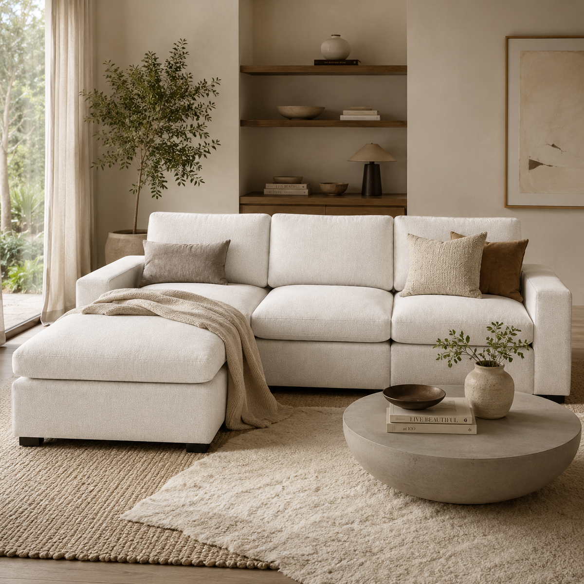 Odette modular sofa arrangement