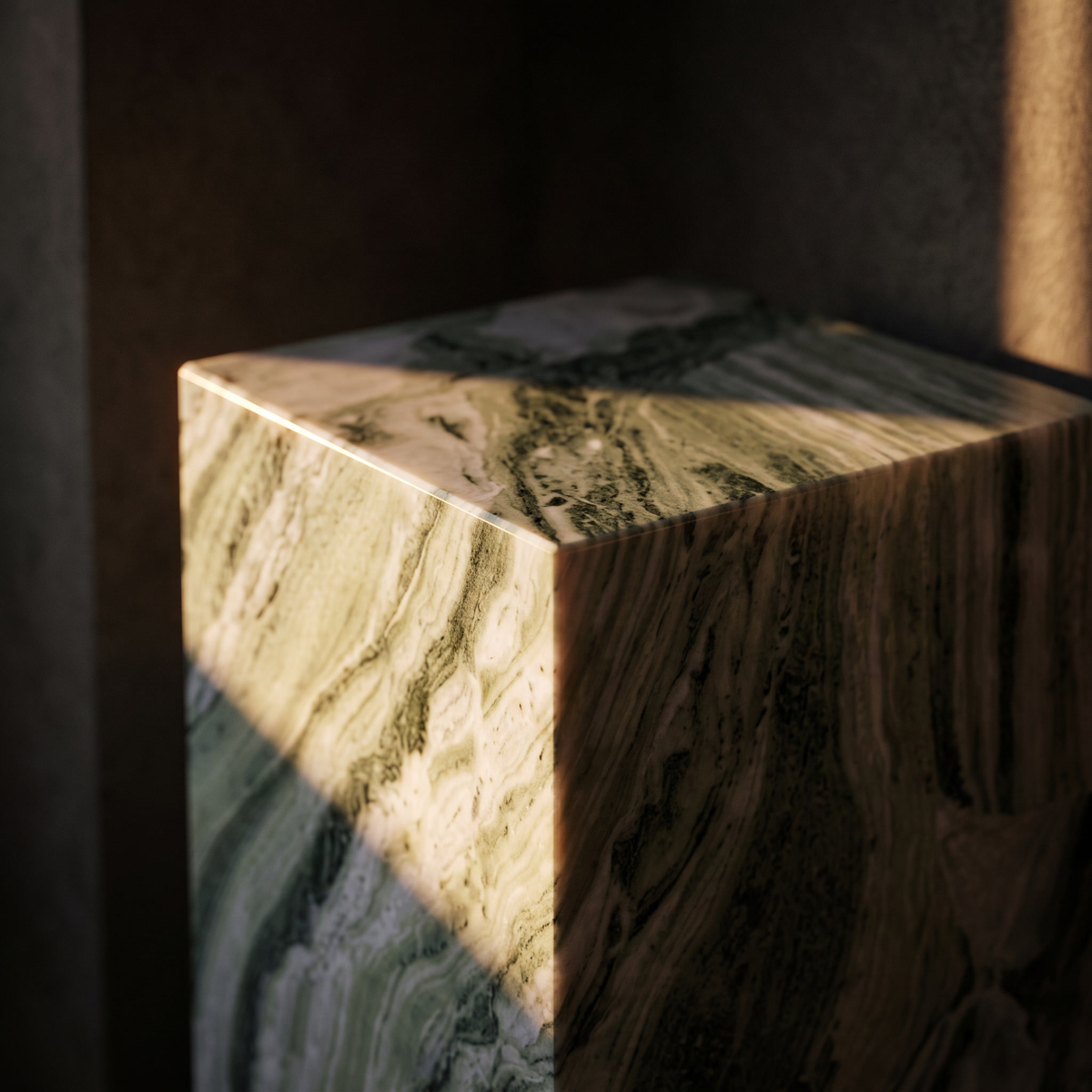 Plinth Medium Jade Green