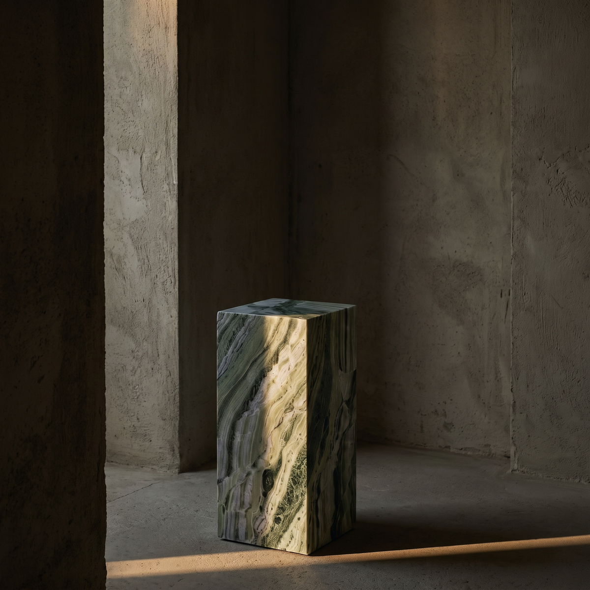 Plinth Medium Jade Green