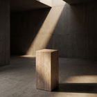 Plinth Medium Cream Travertine