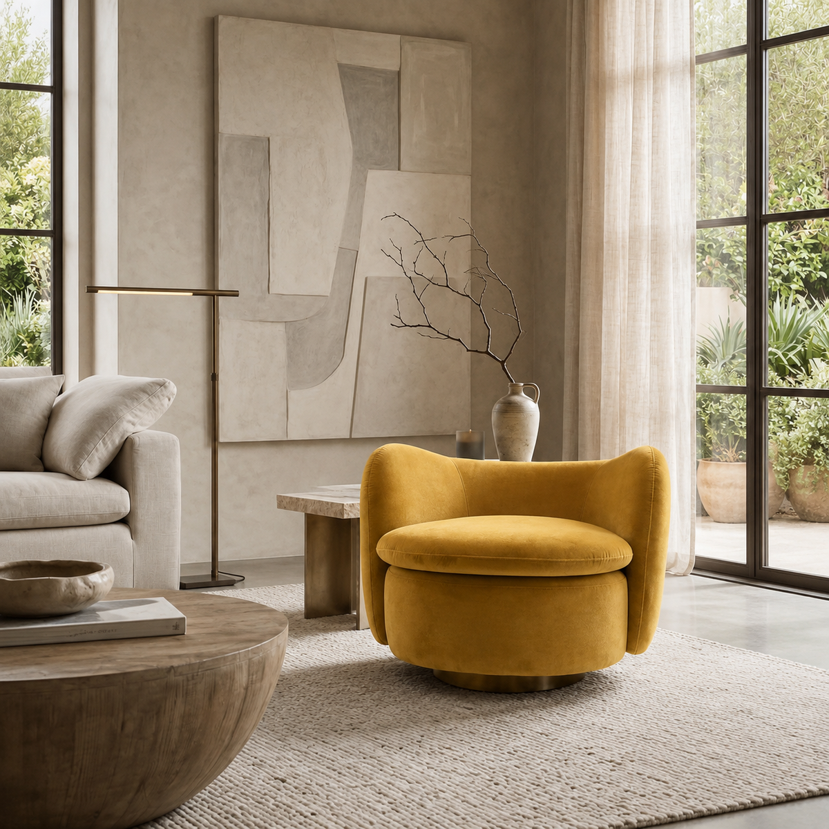 Ischia swivel chair detail