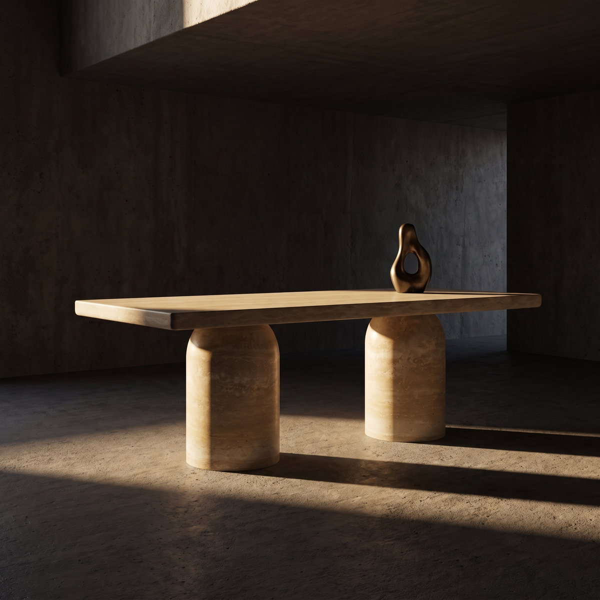 Novella Dining Table Travertine