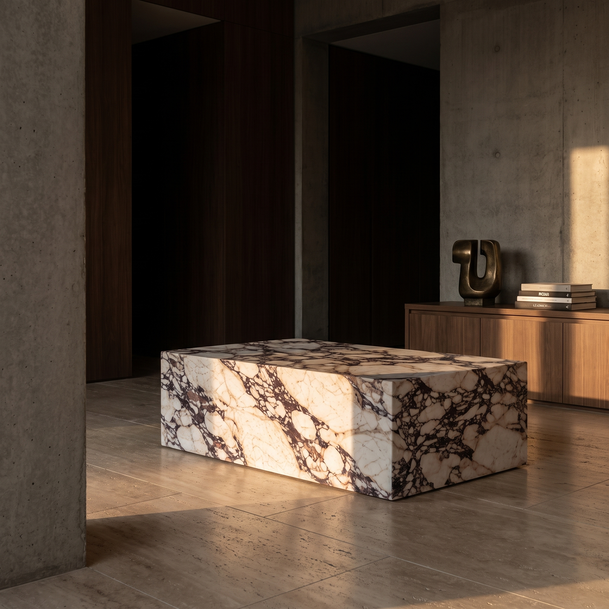 Onda Calacatta Viola Coffee Table