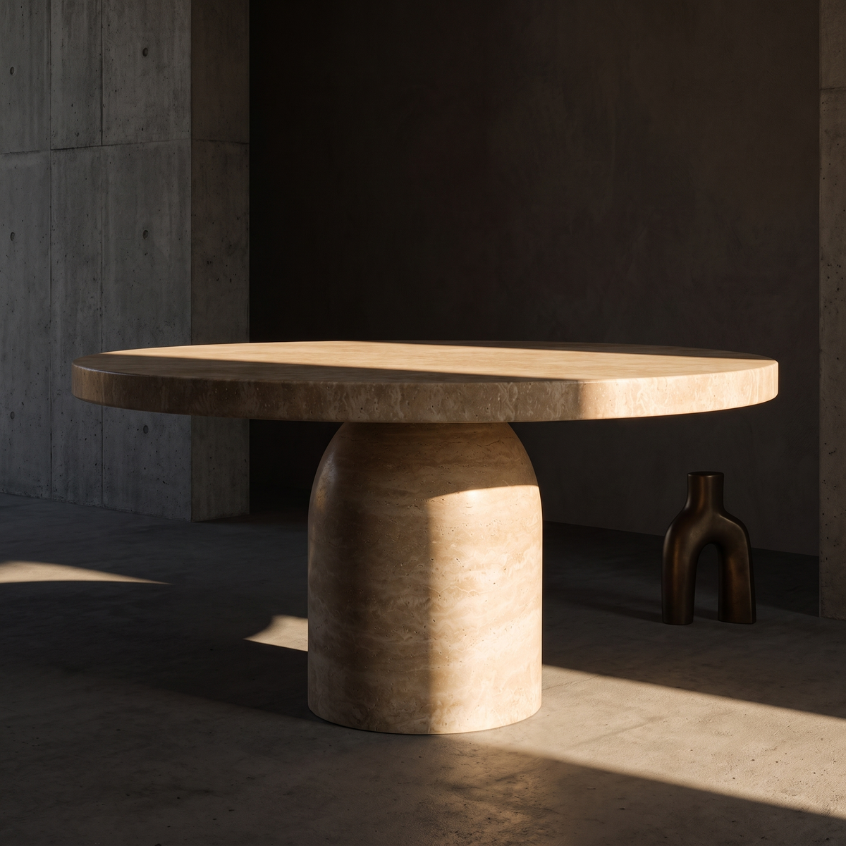 Palermo Travertine Dining Table