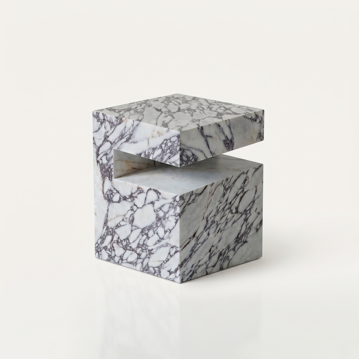 Romane Marble Calacatta Viola Side Table
