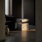 Romane Marble Calacatta Viola Side Table