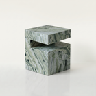 Romane Marble Jade Green Side Table
