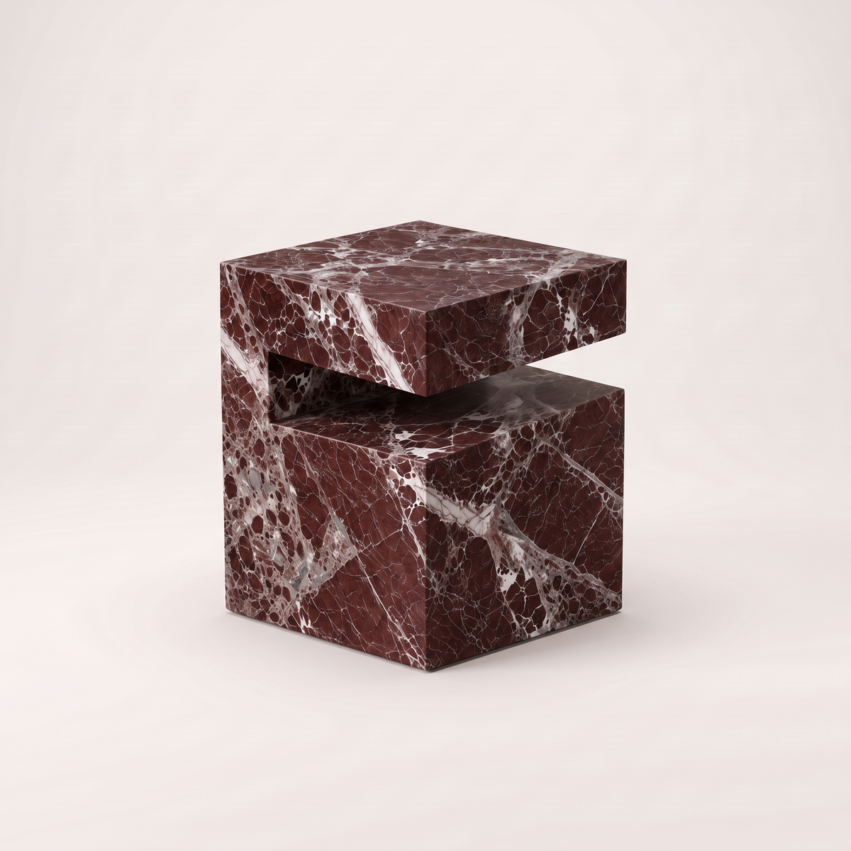 Romane Marble Rosa Levanto Side Table