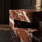 Romane Marble Rosa Levanto Side Table