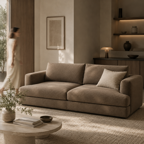 Camille rolled arm sofa detail