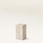 Plinth Small Cream Travertine
