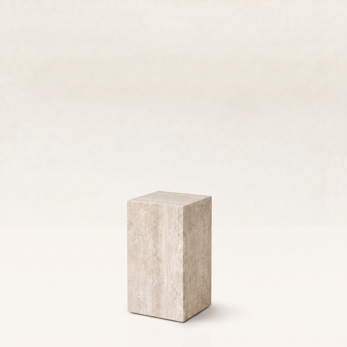 Plinth Small Cream Travertine