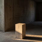 Plinth Small Cream Travertine