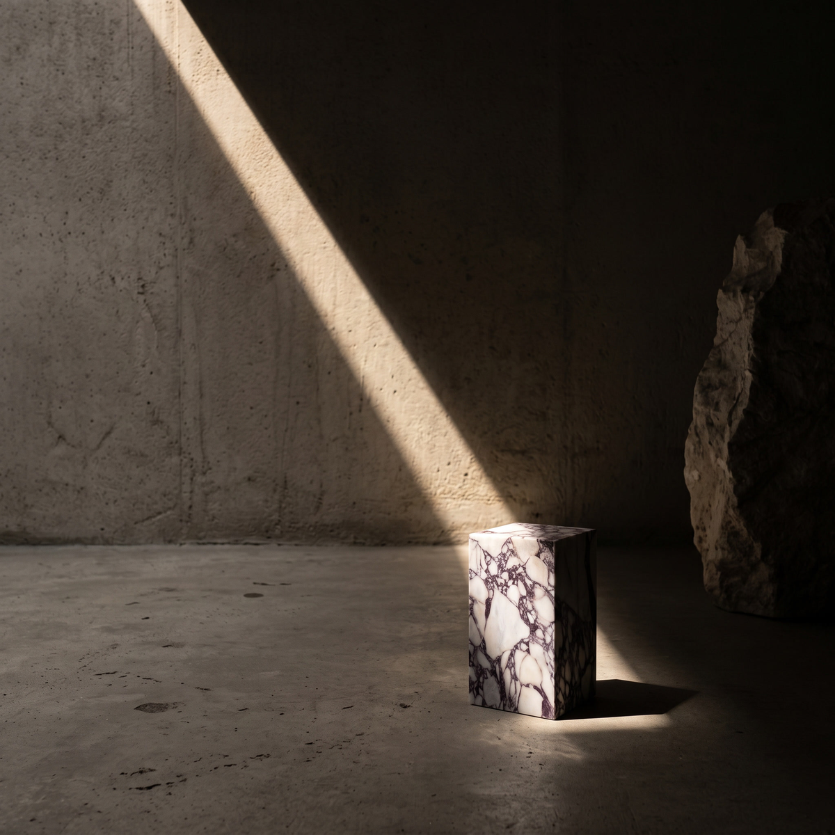 Plinth Small Calacatta Viola