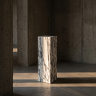 Plinth Tall Arabescato White