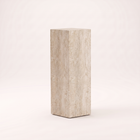 Plinth Tall Cream Travertine