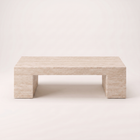 Cava Cream Travertine Coffee Table