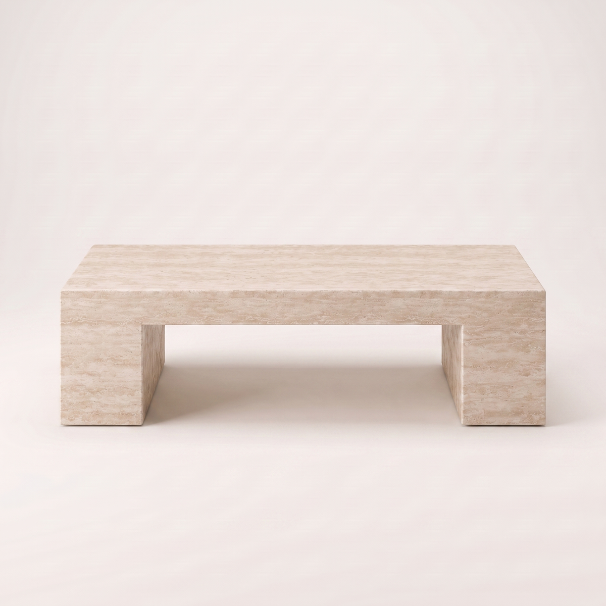 Cava Cream Travertine Coffee Table