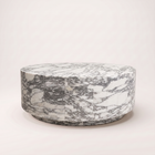 Amalia Arabescato White Coffee Table